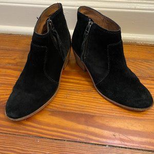 Madewell black leather boots size 8
